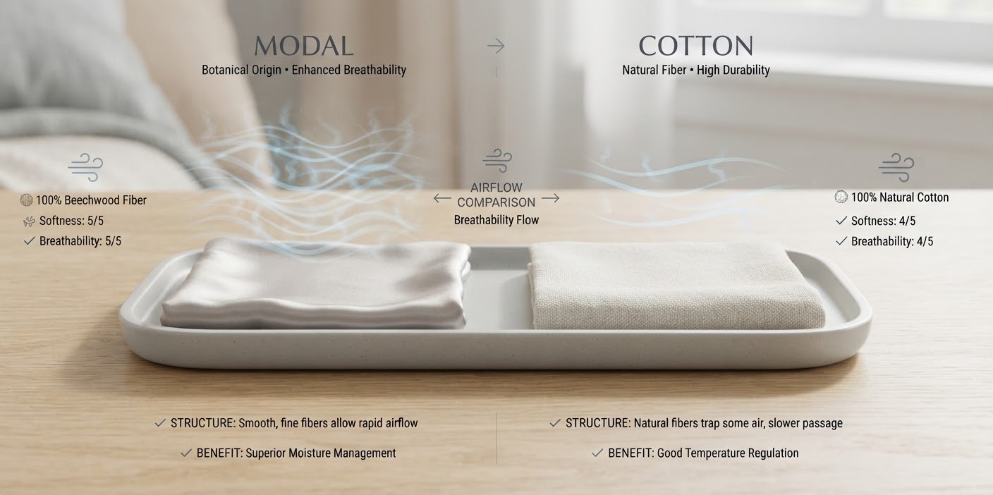 Why Modal Sleeps Cooler Than Cotton